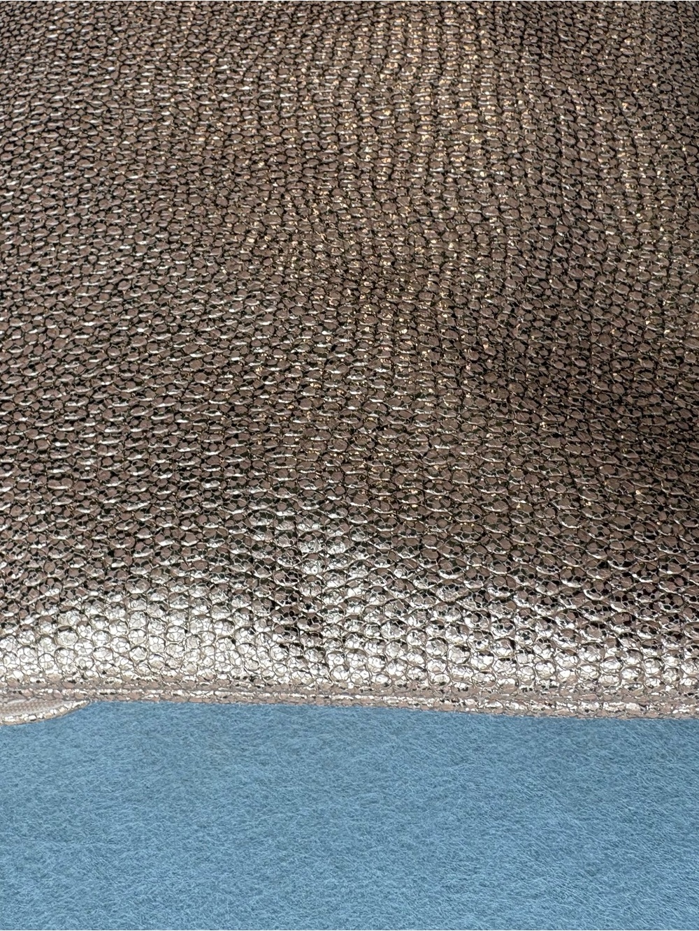Style & Co Pink Blush Metallic Glittery Envelope Clutch Purse - Picture 7 of 7